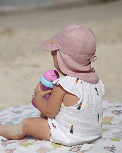 Baby šešir za sunce ljetni šeširi za bebe laneni prozračni šešir za sunčanje za djevojčice