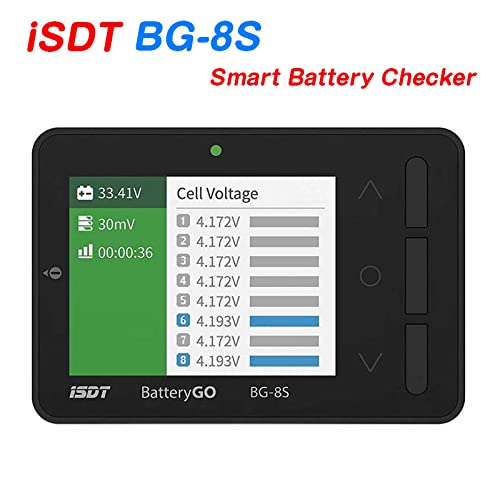 ISDT BG-8S Smart Battery Checker sa ekranom u boji ili kontrolnim balanserom prijemnika signala Quick Charger