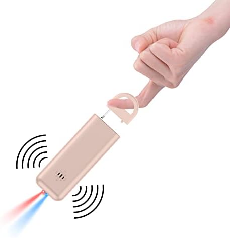 Privjesak za alarm za osobu za samoodbranu - sigurnosni lanac za samoodbranu sa baterijskom lampom radi s Apple