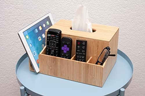 MobileVision Bambui tkivo držač kutije i tablet STANDER organizator za spavaću sobu i radnu površinu;