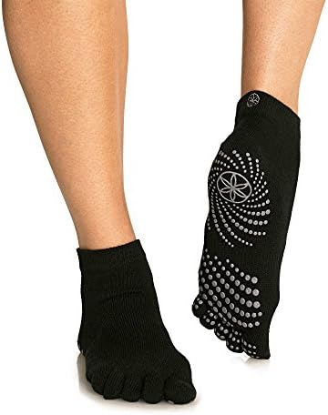 Gaam Grippy Yoga čarape za žene i muškarce - puni nožni prsteni klizanje Sticky pribor za jogu, barre, pilates,