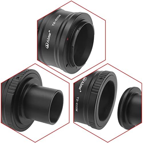 Alstar Canon EOS-M T2 montažni adapter za objektiv i M42 do 1,25 teleskopski adapter za Canon EOS-M sistem kamere Teleskop pribor za pribor za opseg