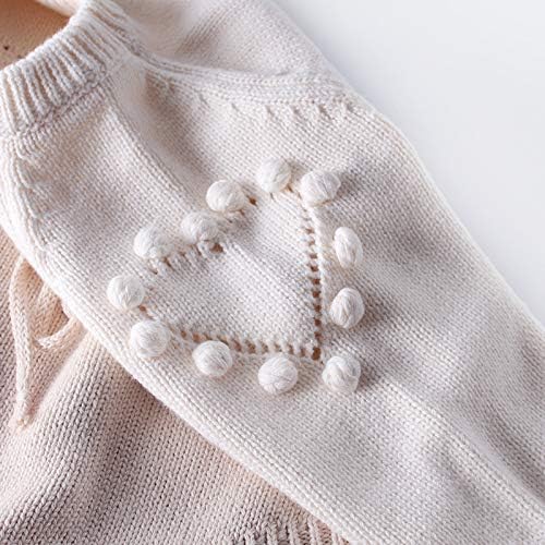 BebeshopDelageyhu novorođenče Dječji džemper za djecu Romper ruffle rukave pamučna pletena bodić