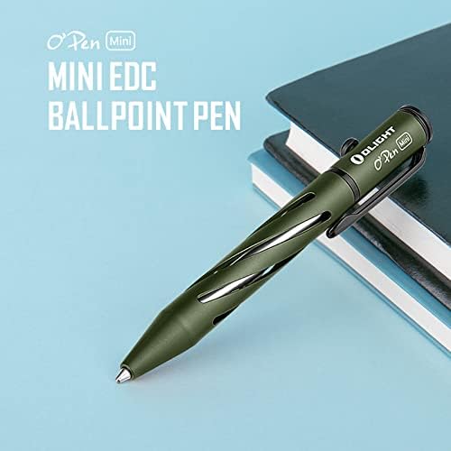 OLIGHT otvorena Mini hemijska olovka, zamjenjivi paket EDC crnih olovaka s tintom sa Gober Kit LED višebojnim