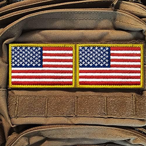 Munan 4PC taktičke zakrpe američke američke američke zastave, sa kukom i petljom za ruksake kape kape