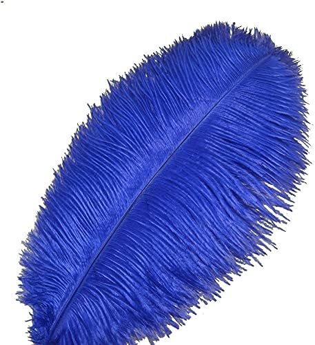 Zamihalaa - 10kom prirodno Kraljevsko plavo nojevo perje za zanate 15-70CM nojevo pero karnevalski vjenčani Pribor dekoracija A4