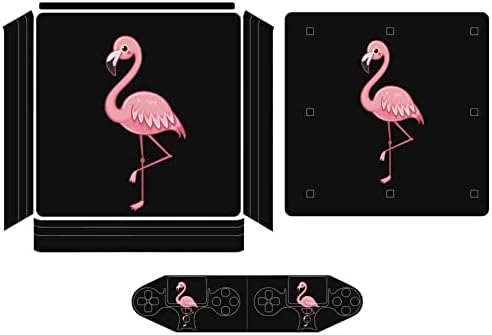 Slatka lijepa Pink Flamingo PVC ljepljiva naljepnica za zaštitu kože za PS4 Pro/PS4 Slim kontroler