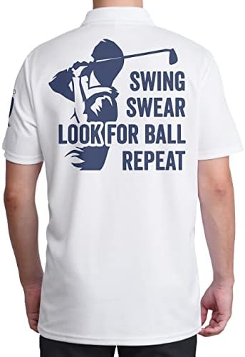 Musbiri, bijele smiješne Golf majice za muškarce, Crazy golf Shirts za muškarce, Funny Golf Polo, Polo