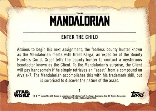 2020 preljeva Mandalorian Putovanje djeteta 1 uđite u trgovinsku karticu za trgovanje djeteta