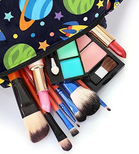 Kozmetičke vrećice za žene, torbe torbice za šminku organizator za skladištenje šminke za makeup Girls, Cartoon Universe Planet Moon Stars