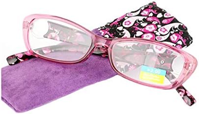 Modne naočale za čitanje očiju pune okvira ljubičaste naočale za naočale za naočale žene +3.0 snage