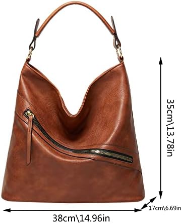 FVOWOH Hobo torbe za žene velike veličine ženske modne torbe za rame jednobojne torbe za kupovinu Retro