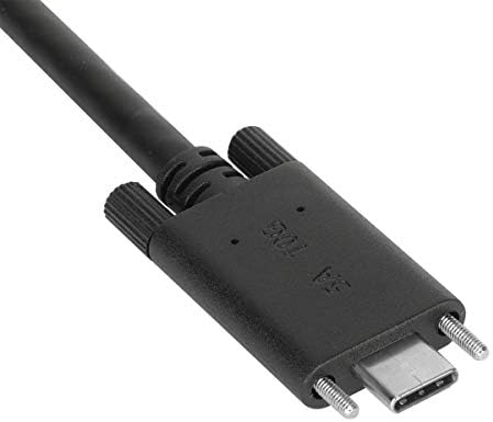 Targus 1M USB-C muški sa vijkom do USB-C muški kabel sa USB-a venerom, crni