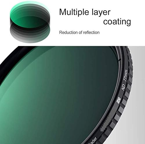 HIFFIN® 62 mm tanka varijabilna fader n-d neutralna gustoća podesiva N-D2 na N-D400 filter sa mikrofiber