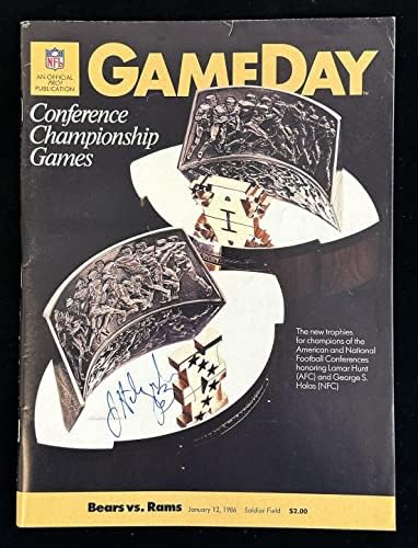 Jay Hilgenberg medvjedi potpisali su 12. januara 1986 NFC Championship Fb Program sa NFL časopisima