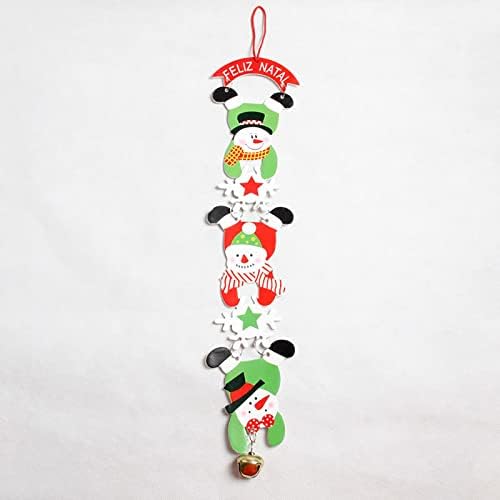 Ljubitelj mačaka Božićni snjegović String sa zvonom božićne snjegovene privjeske božićne ukrase