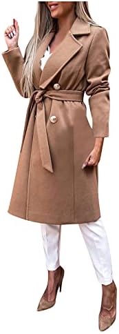 Kaputi za žene, dugih rukava Jedrine jakne zimski kaputi za žene rever džepovi jednokraki vuneni