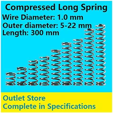 Kompresijska proljetna proljetna proljetna opruga Kompresija duga opružna žica promjera 1,0