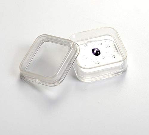 Anncus 100kom 55 * 55mm prozirna plutajuća vitrina naušnica Gems prsten za nakit kutija za suspenziju