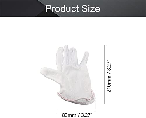 Othmro 8pairs bijele rukavice antistatičke rukavice hidratantna etiketa pune pruge za prste