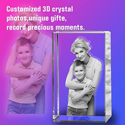 Dr. teška 3d Kristalna fotografija prilagođena svjetlom, 3D slika u kristalu, 3d laserska urezana slika