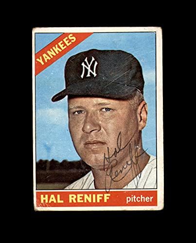 HAL Reniff Ruka potpisala je 1966. TOPPS New York Yankees Autograph