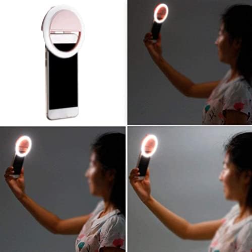 QtthZZr Ringlight Ring Light, Prigušivi mobilni telefon sa 28 LED lampa perle krug svjetlo za fotografiju