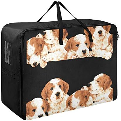 N / A ugaone torba za pohranu velikog kapaciteta - lijepi psi štene quilt odjeća Organizator Organizator
