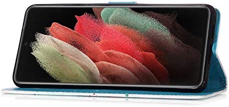 ISADENSER kompatibilan sa Samsung Galaxy S21 Ultra 5G Case Magnetic Flip Case [Wallet Stand] kartice Slot novčani