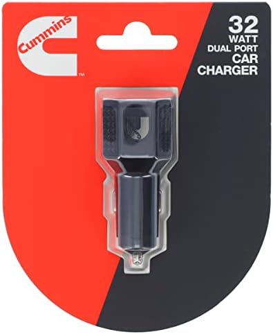 Cummins 2-Port USB Car Charger 32-Watt Adapter za brzo punjenje za putovanja-univerzalni dizajn