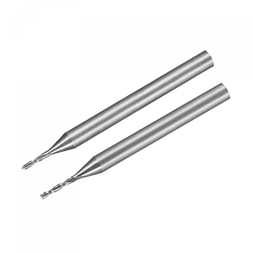 UXCell 10pcs 1x6mm, 1x4mm Carbide End Cutter CNC usmjerivač 2 flauta, 1/8 SHANK