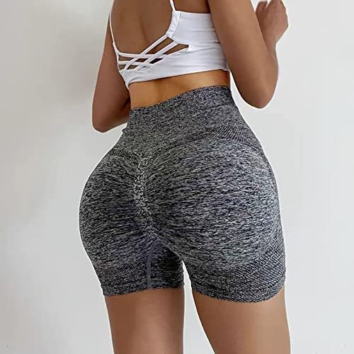 Yoga Trke za trčanje za žene High Squik Tummy Hotcos Comfy Scrounch Butch Butt Lipting Elastic Fitness Gym Shorts