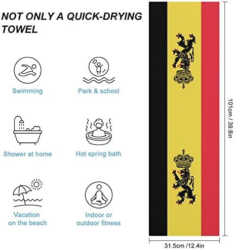 Belgijska značka zastava Brzi suhi ručnici Operike za pranje visoko upijaju lica za lice za ruke ručnici za