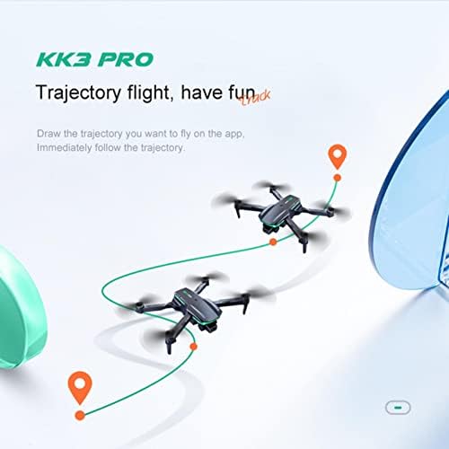 Gspmoly KK3 Drone sa Dual 4K HD FPV kamera daljinsko upravljanje Igračke Pokloni za tinejdžere