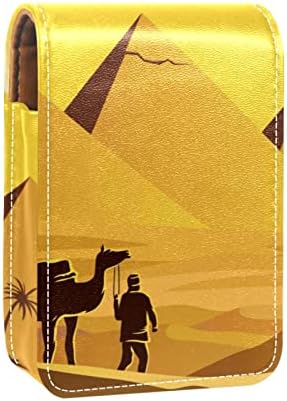 Egypt Sunset Pyramids torbica za ruž za usne za vanjsku prijenosnu putnu kozmetičku torbicu