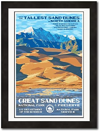 Posteri Nacionalnog parka Death Valley National Park, dodajte malo Retro štih u svoj dom-originalni Vintage dizajn dekora Nacionalnog parka Roberta B. Deckera - reciklirani materijal - Neuramljen - 13x 19