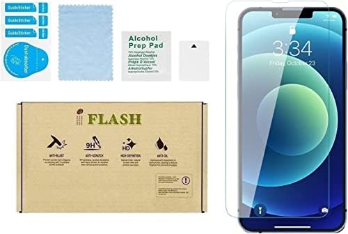 IFLASH HD Crystal Clear kaljeno staklo zaštitnik ekrana kompatibilan za Apple iPhone 13 / iPhone 13
