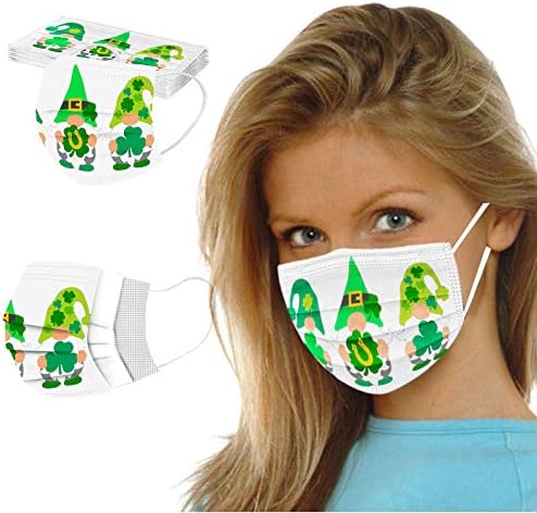 XCeihe St. Patrick-ov dan za jednokratnu upotrebu Bandana otporna na prašinu prozračna usta nos pokrivanje