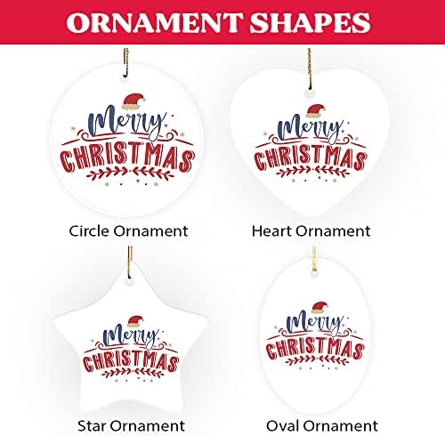 Personalizirani kukičani Božićni ukras, igle i pređe, šivaći poklon, Ornament mAZX 1