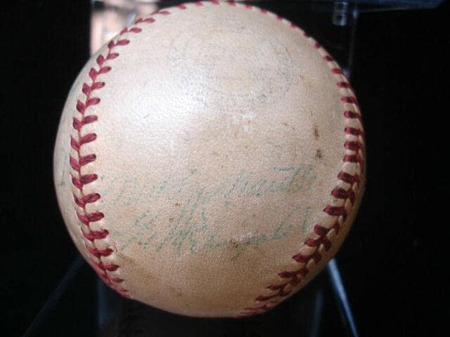 1952. NY Yankees tim potpisao je bejzbol-svjetski prvakinja-21 potpis w / mantle! - AUTOGREMENA BASEBALLS