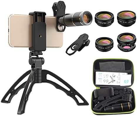 SJYDQ Metal objektiv kamere za mobilni telefon 16x telefoto teleskop sočivo sa stativom Fisheye Wide Macro za