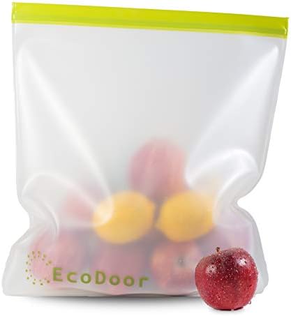 Ecodoor kapacitet za višekratnu upotrebu 2 galona skladište hrane i torbe za zamrzavanje