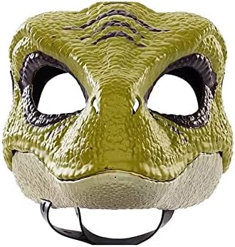 Jurassic world Velociraptor maska zelena