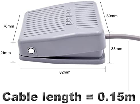Zaahh 1kom SPDT plastični električni prekidač za gazeći sloj vodootporna nožna Kontrolna pedala