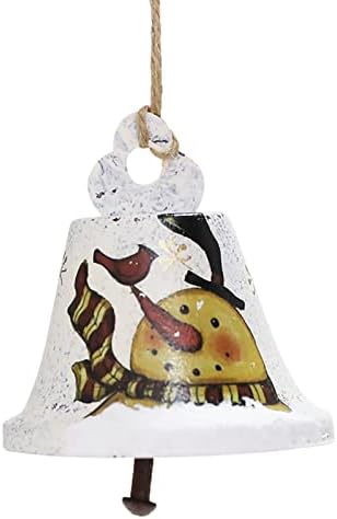 SunteamO božićna gvožđa crtić ručni oslikani star man snjegović zvona božićne drvce privjesak akrilni diskovi