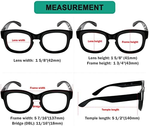 Okretač uštedite 10% na 5 pakovanja Žene Retro prevelike naočale za čitanje i 4 pakovanja prevelikih čitača +1.50