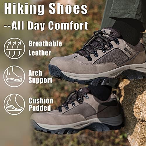 CC-LOS vodootporne planinarske cipele za muškarce gusjeničke cipele sa jezikom, veličine 7,5-14
