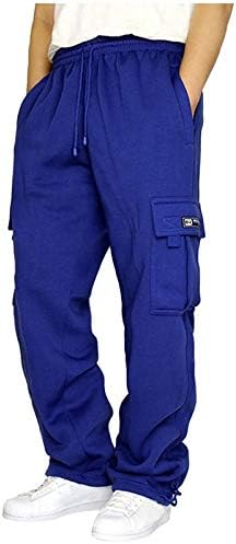 Labavi džepni čvrsti muški pantalone pantalone u boji labavi sportski konop uže za žene ženske casual