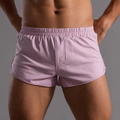 BMISEGM pamuk donje rublje muškarci muške ljetne boje pamučne hlače elastična opsega labava brza