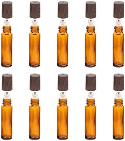 Suzvane terarijske boce od jantara 10pcs rola na bocama za punjenje boca za ulje, boce za ulje za ulje,